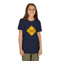 "Follow Jesus" Street Sign T Shirt - Youth Short Sleeve - Unisex Sizes YS-YXL