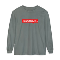 'Jesusdoll.com' Shirt - Unisex Adult Long Sleeve Tee Shirt - Sizes S-3XL