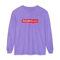 'Jesusdoll.com' Shirt - Unisex Adult Long Sleeve Tee Shirt - Sizes S-3XL