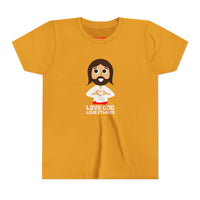 "Love God Love Others" Jesus Heart Shirt - Youth T-Shirt - Sizes Youth S-XL