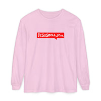 'Jesusdoll.com' Shirt - Unisex Adult Long Sleeve Tee Shirt - Sizes S-3XL