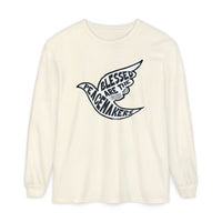 'Blessed are the Peacemakers' Jesus Quote Shirt - Unisex Adult Long Sleeve Tee Shirt - Sizes S-3XL