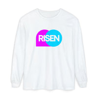 "Risen" Easter Resurrection - Unisex Adult Long Sleeve Tee Shirt - Sizes S-3XL