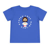"Love God Love Others" Jesus Heart Shirt - Toddler T-Shirt - Sizes 2T-5T