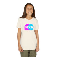 "Risen" Easter Resurrection T Shirt - Youth Short Sleeve - Unisex Sizes YS-YXL
