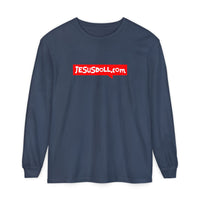 'Jesusdoll.com' Shirt - Unisex Adult Long Sleeve Tee Shirt - Sizes S-3XL