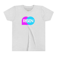 "Risen" Easter Resurrection T Shirt - Youth Short Sleeve - Unisex Sizes YS-YXL