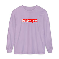 'Jesusdoll.com' Shirt - Unisex Adult Long Sleeve Tee Shirt - Sizes S-3XL
