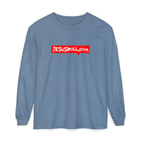 'Jesusdoll.com' Shirt - Unisex Adult Long Sleeve Tee Shirt - Sizes S-3XL