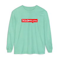 'Jesusdoll.com' Shirt - Unisex Adult Long Sleeve Tee Shirt - Sizes S-3XL