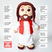 The Talking Jesus Doll - The Plush Jesus Doll that speaks 10 phrases Jesus said in the Bible. A unique boys and girls gift idea for Easter, Baptisms, Birthdays and Christmas.