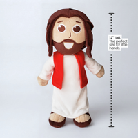 The Talking Jesus Doll - The adorable 12" plush Jesus toy that speaks 10 of Jesus most important lessons from the Bible. From Jesusdoll.com