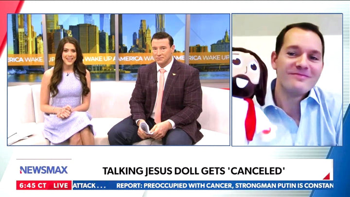 Talking Jesus Doll on Newsmax's Wake up America