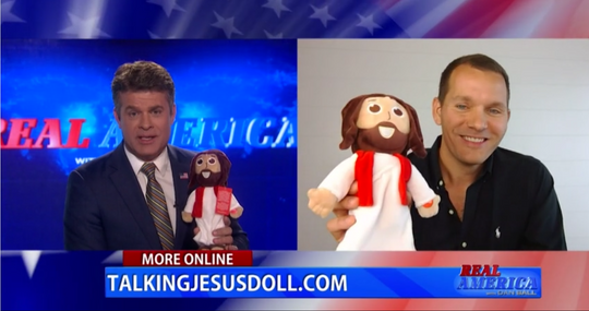 Talking Jesus Doll on OAN's Real America with Dan Ball