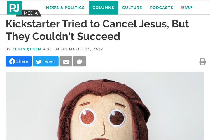 Talking Jesus Doll featured in PJ Media
