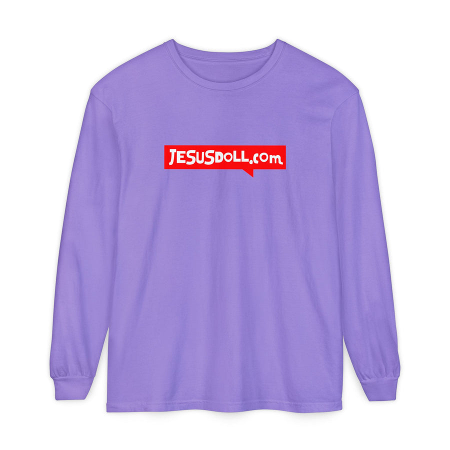 'Jesusdoll.com' Shirt - Unisex Adult Long Sleeve Tee Shirt - Sizes S-3XL