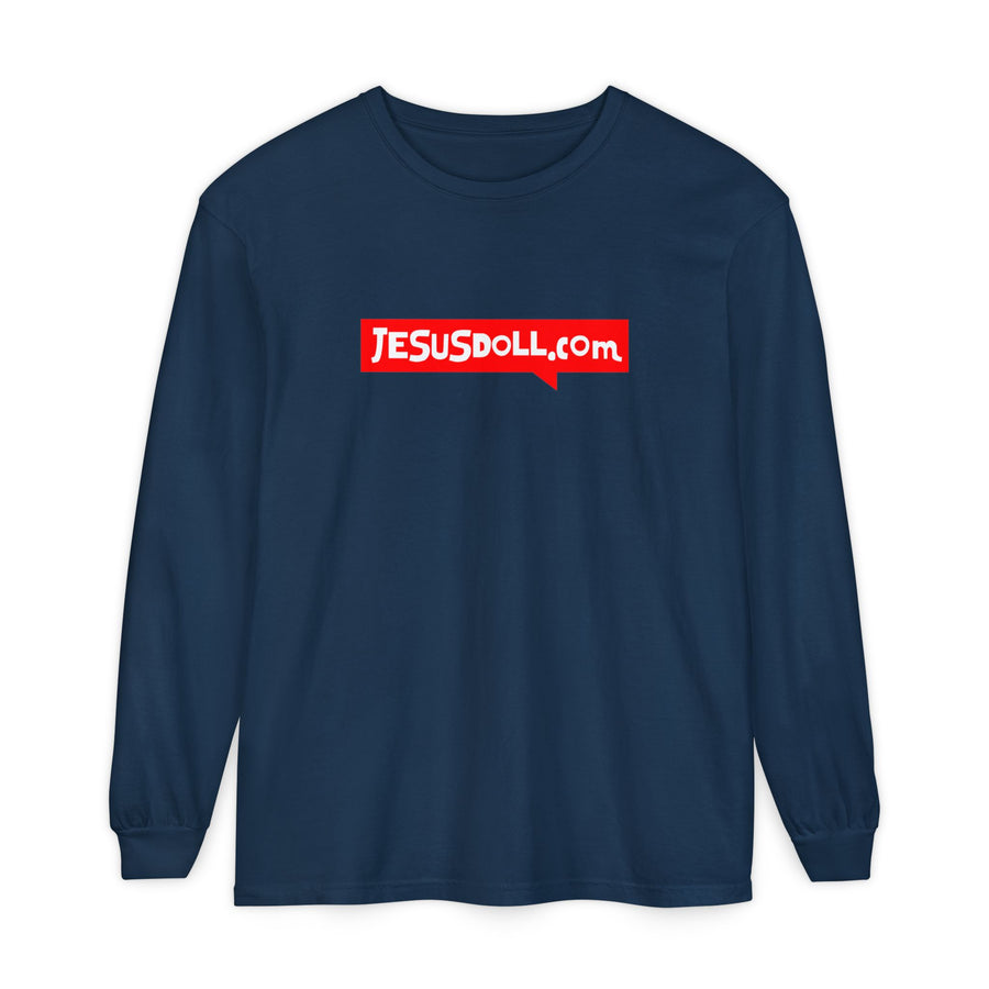 'Jesusdoll.com' Shirt - Unisex Adult Long Sleeve Tee Shirt - Sizes S-3XL