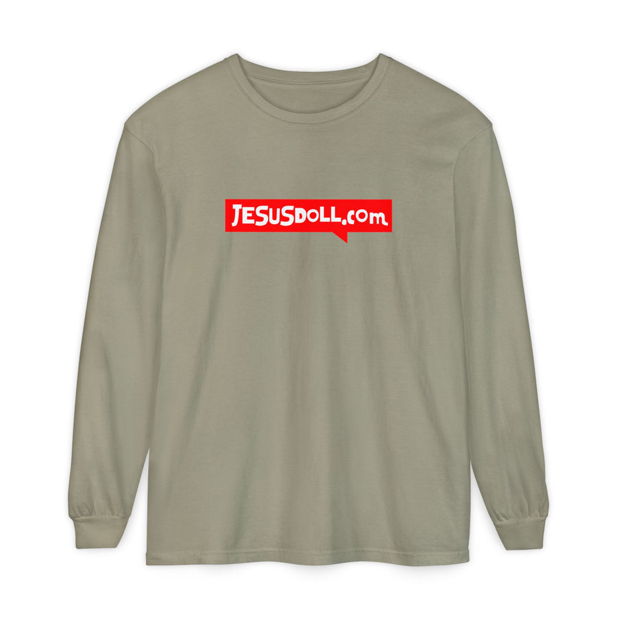 'Jesusdoll.com' Shirt - Unisex Adult Long Sleeve Tee Shirt - Sizes S-3XL