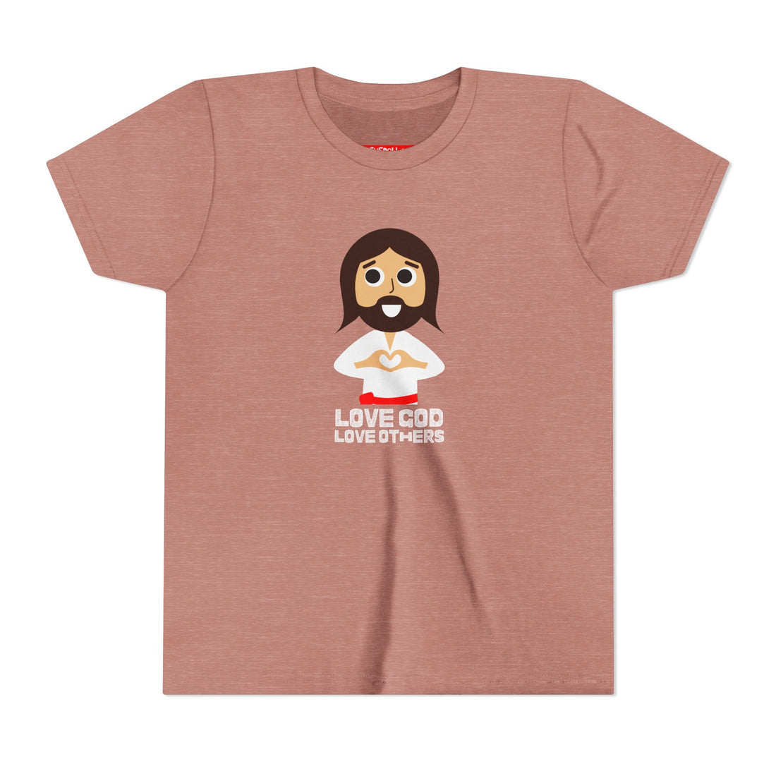 "Love God Love Others" Jesus Heart Shirt -  Youth T-Shirt - Sizes Youth S-XL