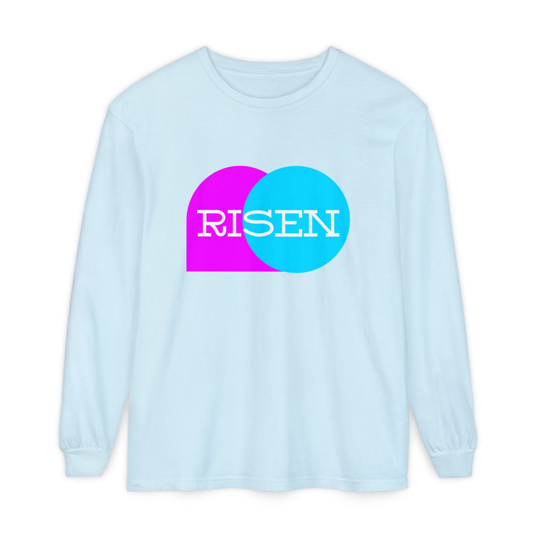 "Risen" Easter Resurrection - Unisex Adult Long Sleeve Tee Shirt - Sizes S-3XL