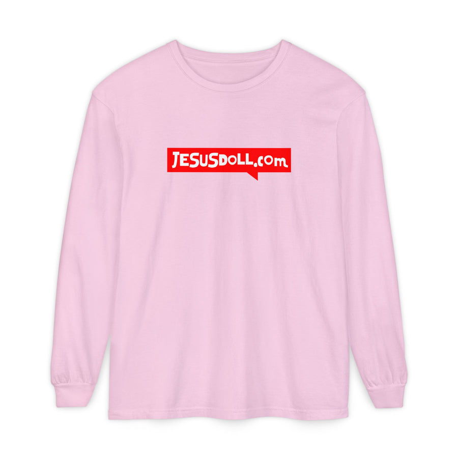 'Jesusdoll.com' Shirt - Unisex Adult Long Sleeve Tee Shirt - Sizes S-3XL