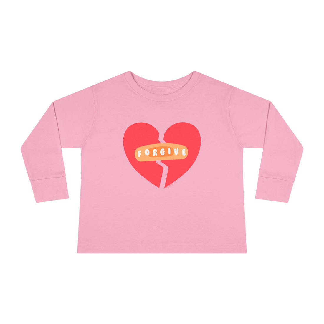"Forgive" Heals Broken Hearts - Long Sleeve - Toddler T-Shirt -  Sizes 2T-5T