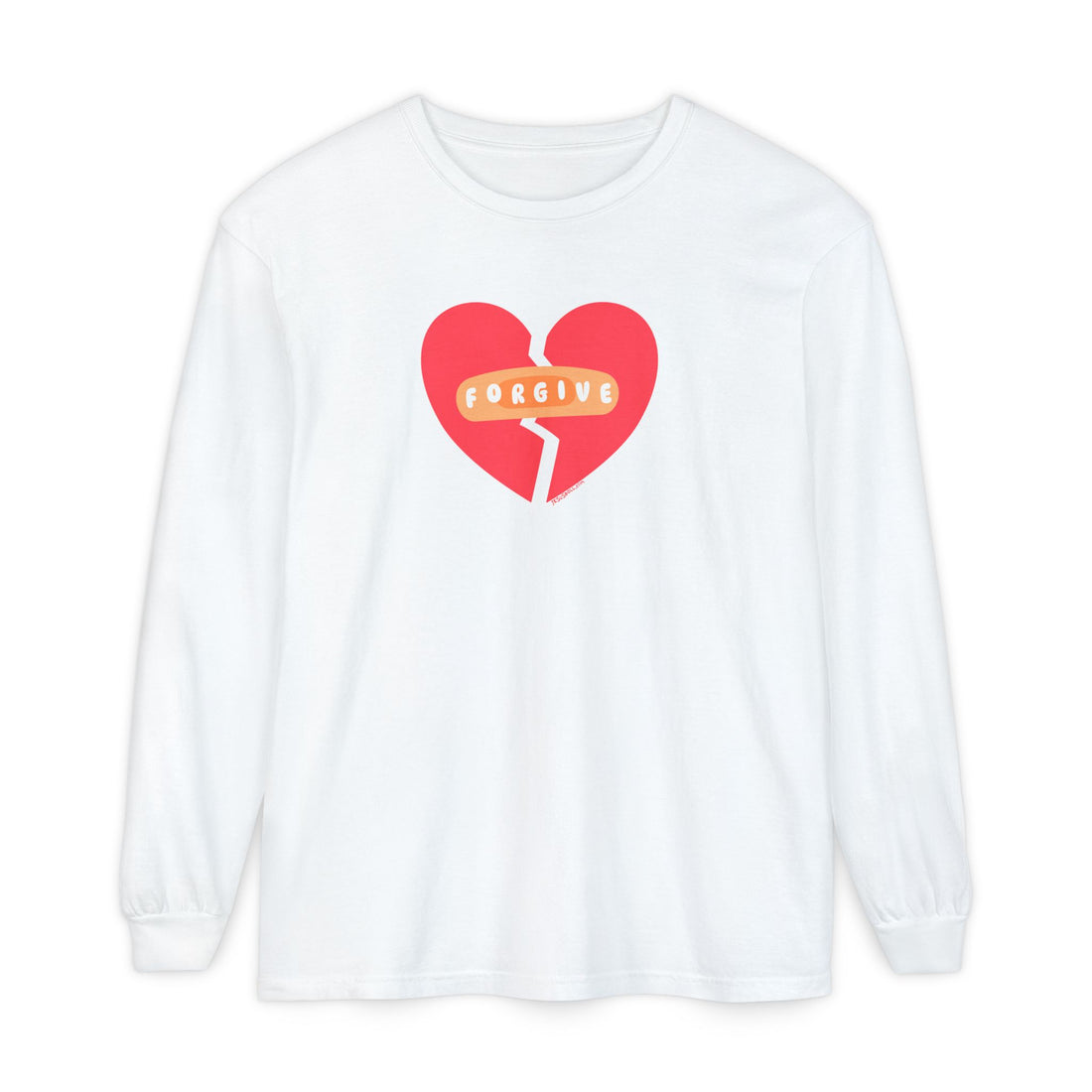 "Forgive" Heals Broken Hearts T Shirt - Adult Long Sleeve - Unisex Sizes S-3XL