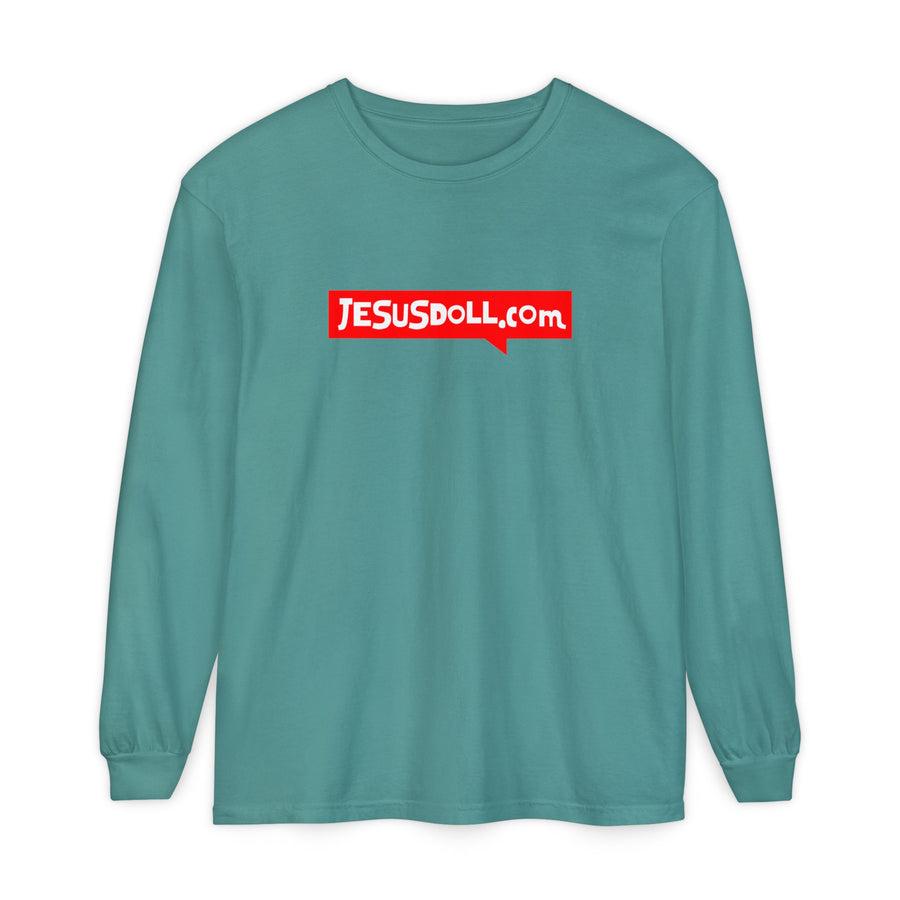 'Jesusdoll.com' Shirt - Unisex Adult Long Sleeve Tee Shirt - Sizes S-3XL