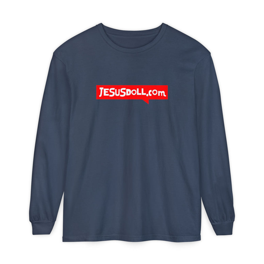 'Jesusdoll.com' Shirt - Unisex Adult Long Sleeve Tee Shirt - Sizes S-3XL
