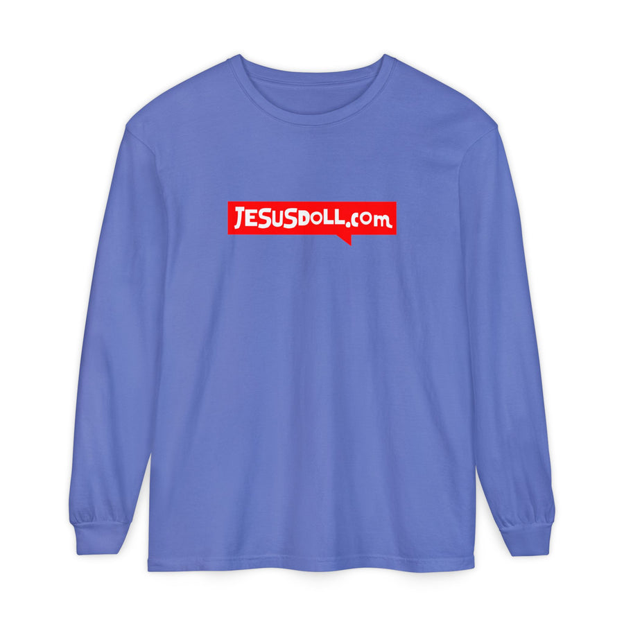 'Jesusdoll.com' Shirt - Unisex Adult Long Sleeve Tee Shirt - Sizes S-3XL