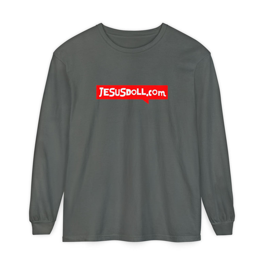 'Jesusdoll.com' Shirt - Unisex Adult Long Sleeve Tee Shirt - Sizes S-3XL