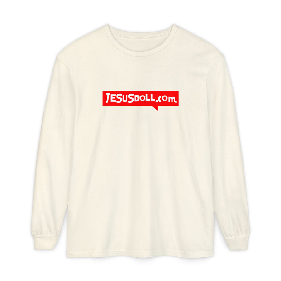 'Jesusdoll.com' Shirt - Unisex Adult Long Sleeve Tee Shirt - Sizes S-3XL