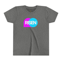 "Risen" Easter Resurrection T Shirt - Youth Short Sleeve - Unisex Sizes YS-YXL