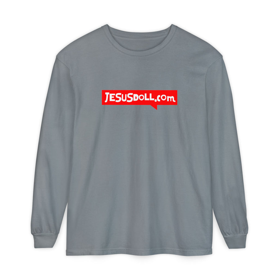'Jesusdoll.com' Shirt - Unisex Adult Long Sleeve Tee Shirt - Sizes S-3XL