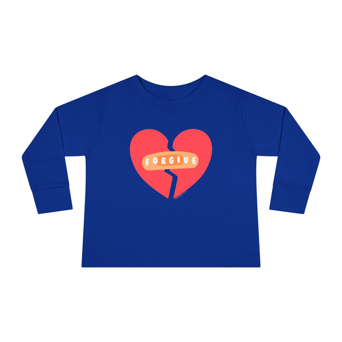 "Forgive" Heals Broken Hearts - Long Sleeve - Toddler T-Shirt -  Sizes 2T-5T