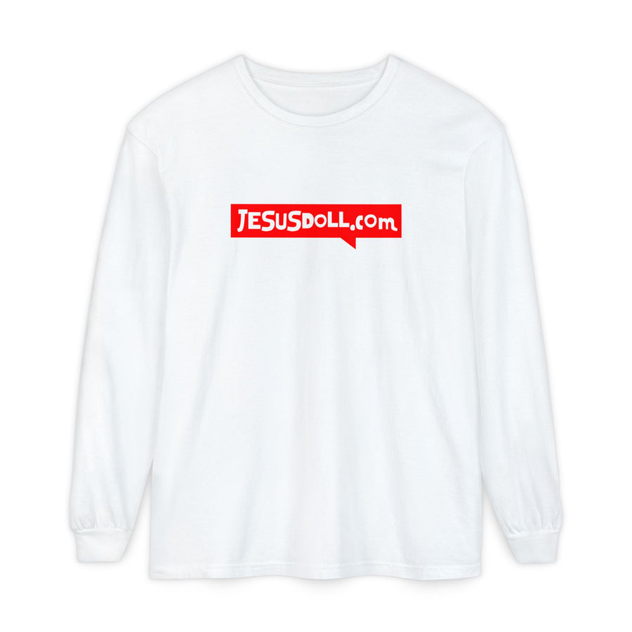 'Jesusdoll.com' Shirt - Unisex Adult Long Sleeve Tee Shirt - Sizes S-3XL