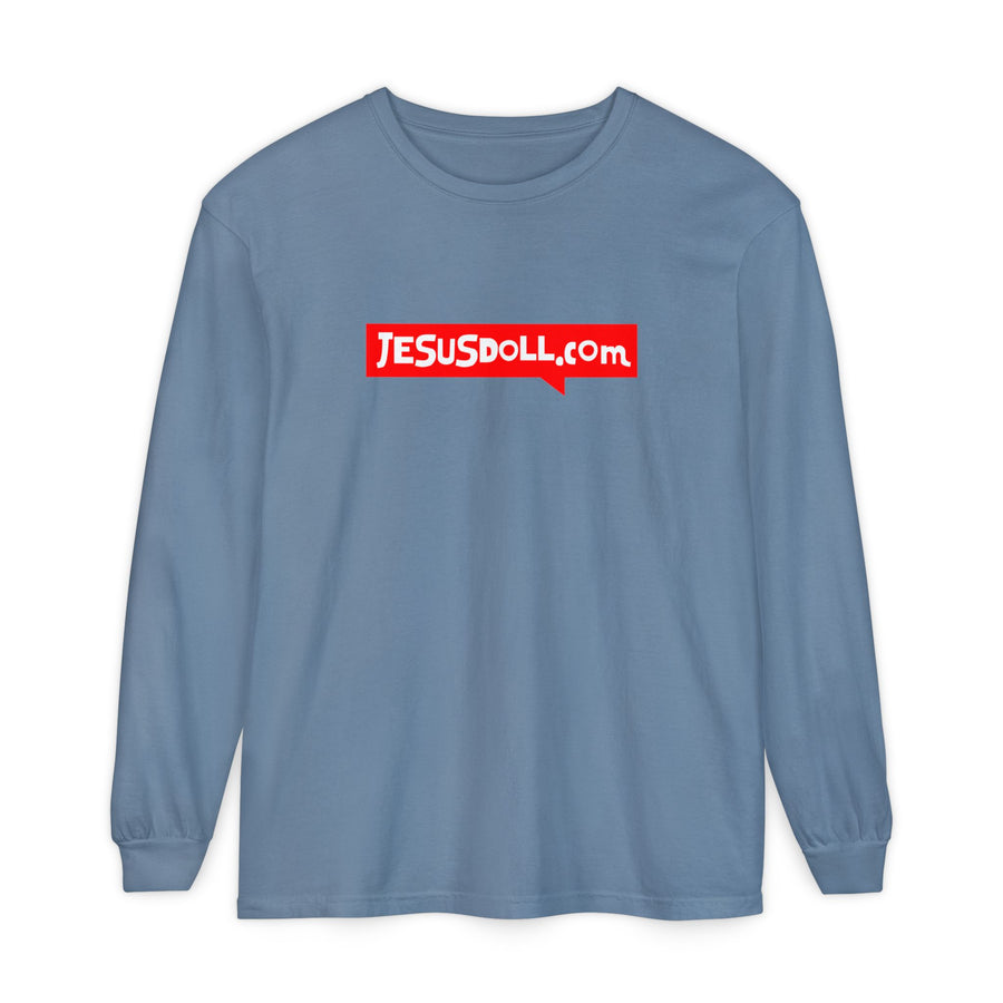 'Jesusdoll.com' Shirt - Unisex Adult Long Sleeve Tee Shirt - Sizes S-3XL
