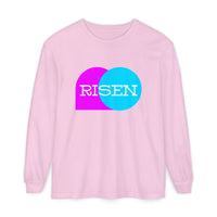 "Risen" Easter Resurrection - Unisex Adult Long Sleeve Tee Shirt - Sizes S-3XL