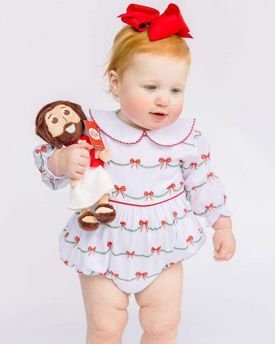 Baby Jesus Doll.  A 9-inch plush Jesus Doll for babies and newborns.  Super soft, bead filled plushie.  Great Christian gift for baby showers.   