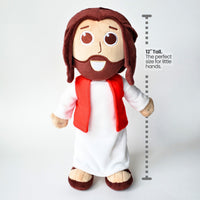 The Talking Jesus Doll - The 12" Plush Jesus Doll that speaks 10 phrases Jesus said in the Bible.  A boys and girls toy gift idea for Easter, Baptisms, Birthdays and Christmas. 