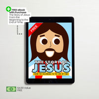 Free eBook with Purchase of Lil' Jesus.  Get a digital version of 'The Story of Jesus', our bestselling illustrated rhyming board book free for a limited time.
