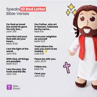 The Talking Jesus Doll - The adorable plush Jesus toy that speaks 10 of Jesus most important teachings from the Bible. Bible based.  From Jesusdoll.com