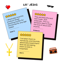 Review of Lil' Jesus Doll - the small plush Jesus with big style. 