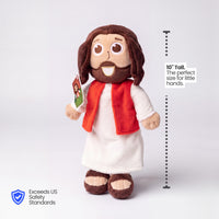 Lil' Jesus is 10" tall and is the perfect size for small hands.