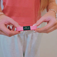 HALO Bible Verse Bracelet - Pink Geometric